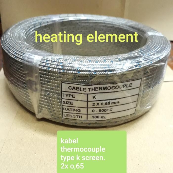 JTTOP" KABEL THERMOCOUPLE/THERMOCOUPLE WIRE TYPE K SCREEN