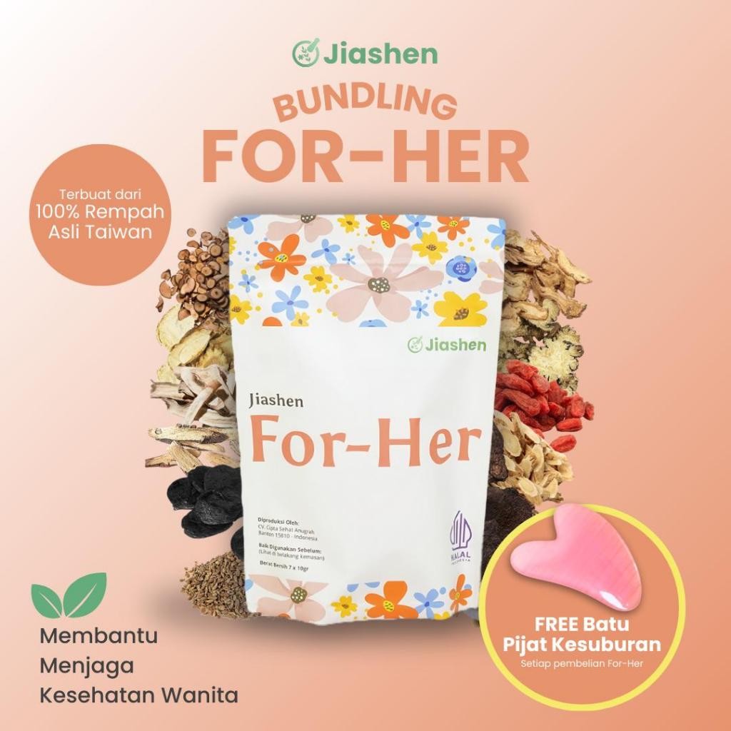 

llyback - [FREE Batu Pijat Kesuburan] Jiashen - Herbal Cina Program Hamil & Kesehatan Haid Wanita -