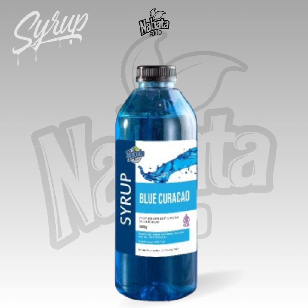 

llyback - NabataBlue Curacao 1 Liter - Sirup Bluecuracao 1000 Ml Halal
