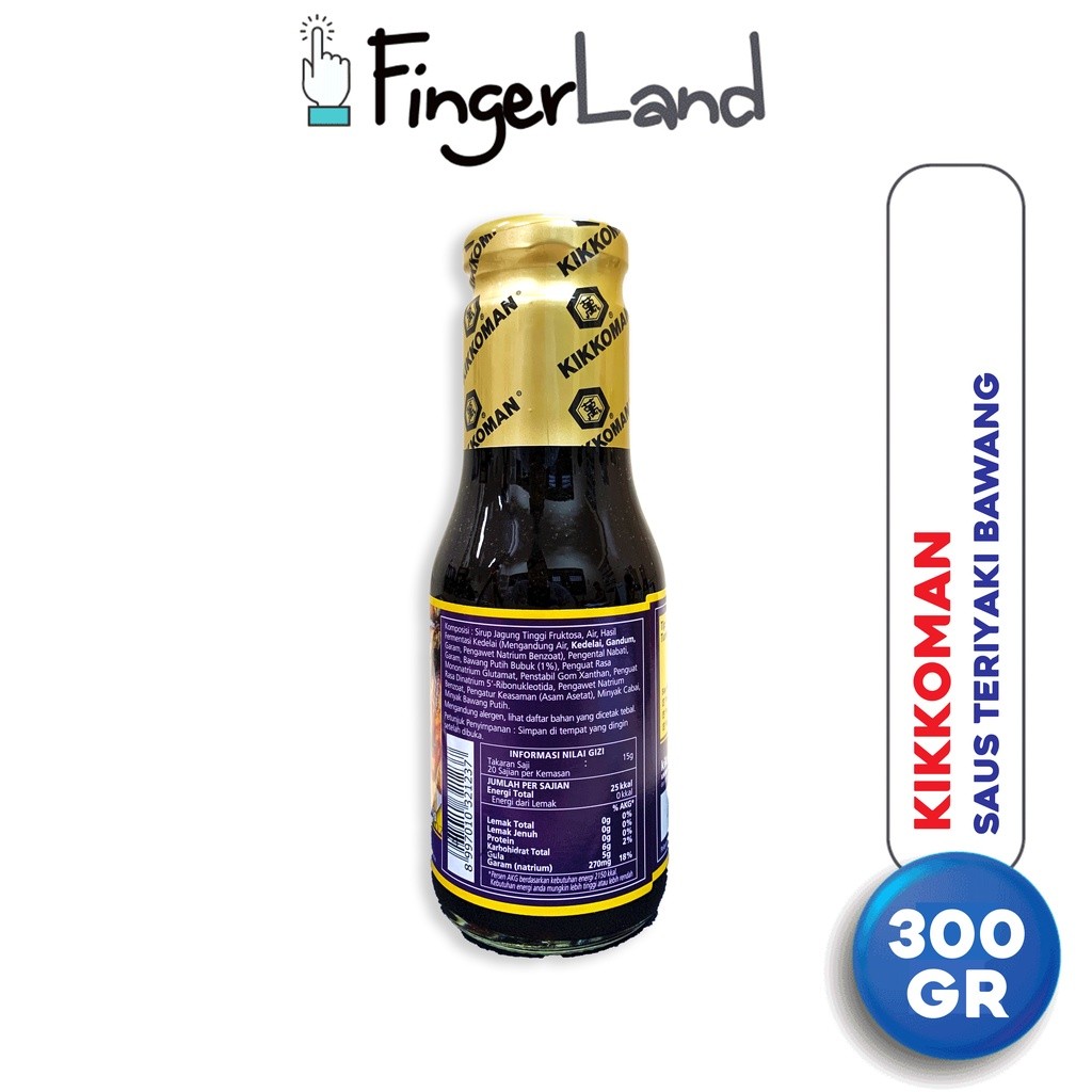 

KIKKOMAN Garlic Teriyaki Sauce 300 gram Saus Teriyaki Bawang