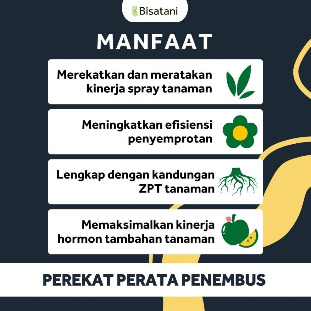 Perekat Tanaman 1liter Perekat, Perata dan Penembus Insektisida Pestisida Fungisida Mengandung ZPT