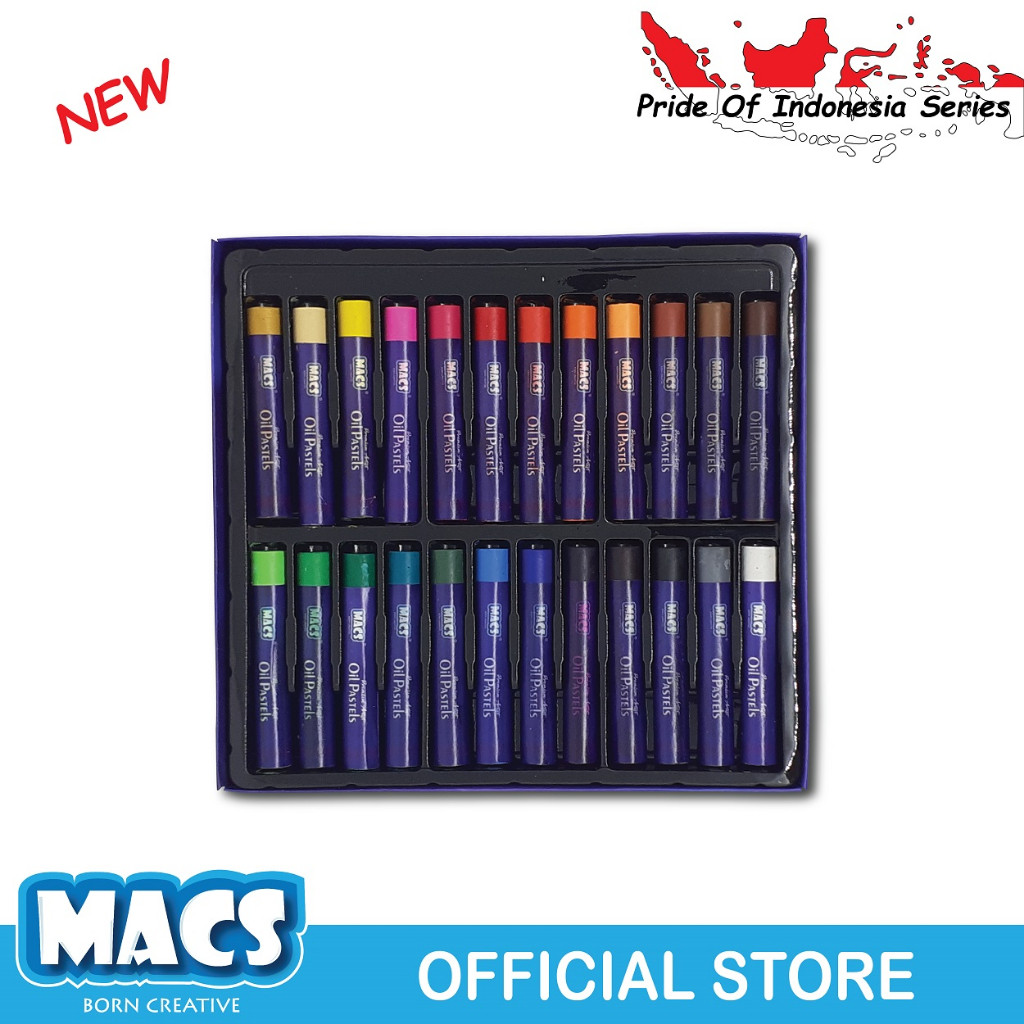 

MACS Artist Premium Crayon Oil Pastel 24 Color