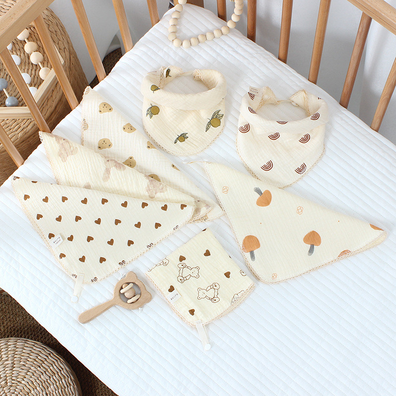 Celemek Sapu Tangan Multifungsi Washlap Washcloth Handuk Kecil Lembut Bayi Motif