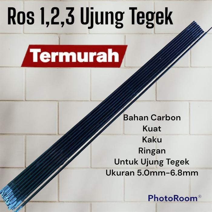 ROS TEGEK No 1,2,3 Bahan carbon spek Kaku ringan