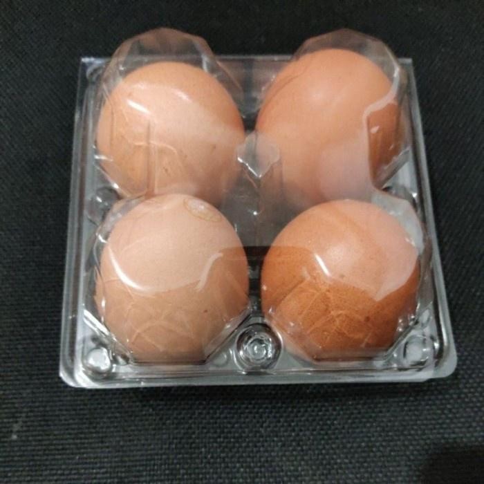 (BestPrice) Mika Telur / Tray Telur isi 4 Butir Sudah ada Pengunci / Mika Telur PET @ 50 pcs
