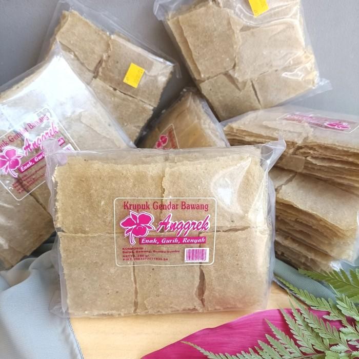 

JTTOP" KRUPUK GENDAR BAWANG / KARAK / KRIPIK / BERAS NASI ASIN KERUPUK MAKANAN