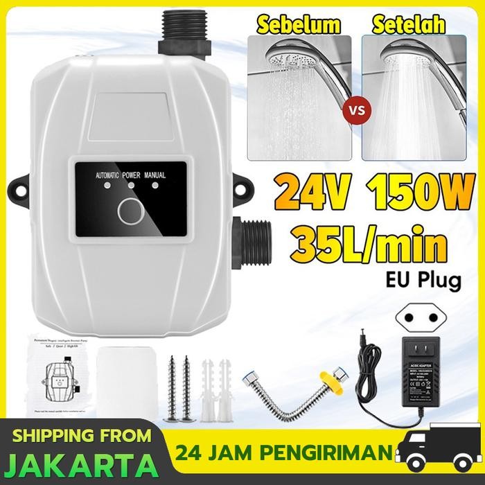 Menarik 150W Pompa Booster Pendorong Air Booster Pump/ Pompa Pendorong Air Shower 32L Booster Pump