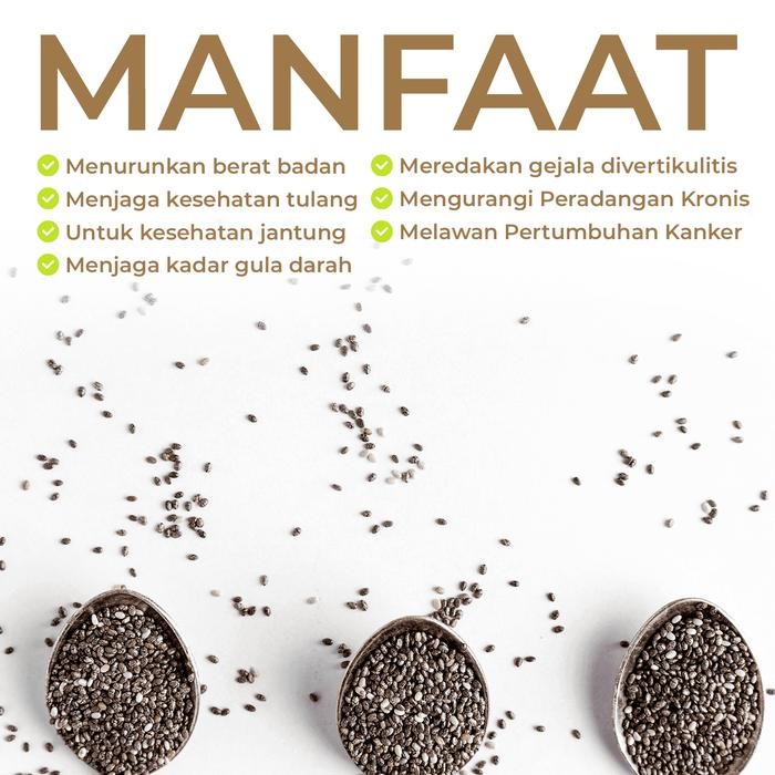 

JTTOP" NUTIVER CHIA SEED ORGANIC PREMIUM 250 GR / CIA SEED MEXICO BUMBU DIET
