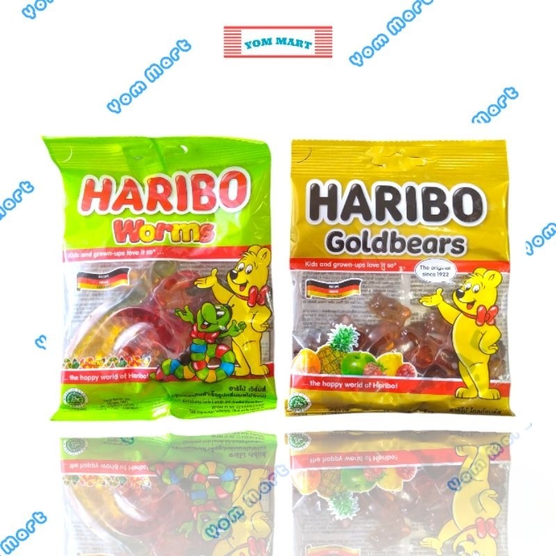

Restokobar Haribo Permen Gummy Jelly Goldbear Dan Haribo Worm 80G