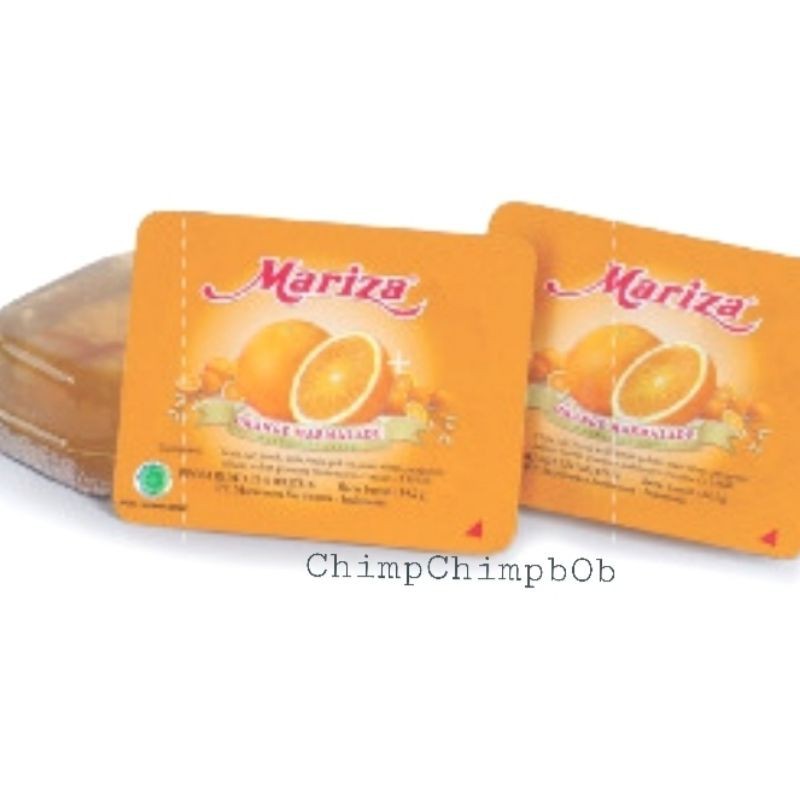 

Restokobar Mariza Selai Jeruk/Mariza Orange Jam Portion Isi 100 Pcs/Pack