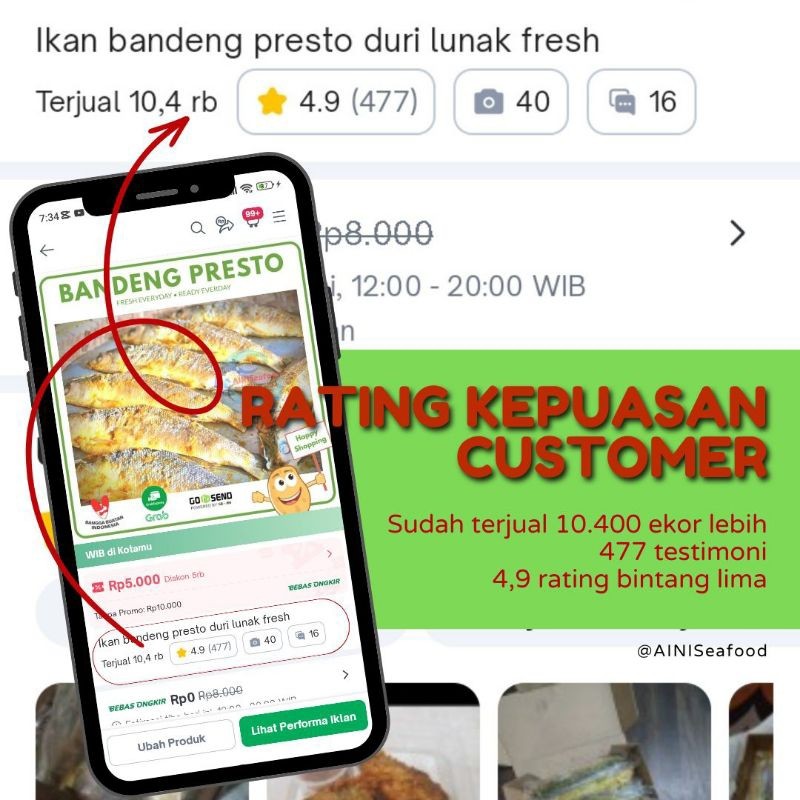 

Sega Tungtung Ikan Bandeng Presto Duri Lunak Fresh