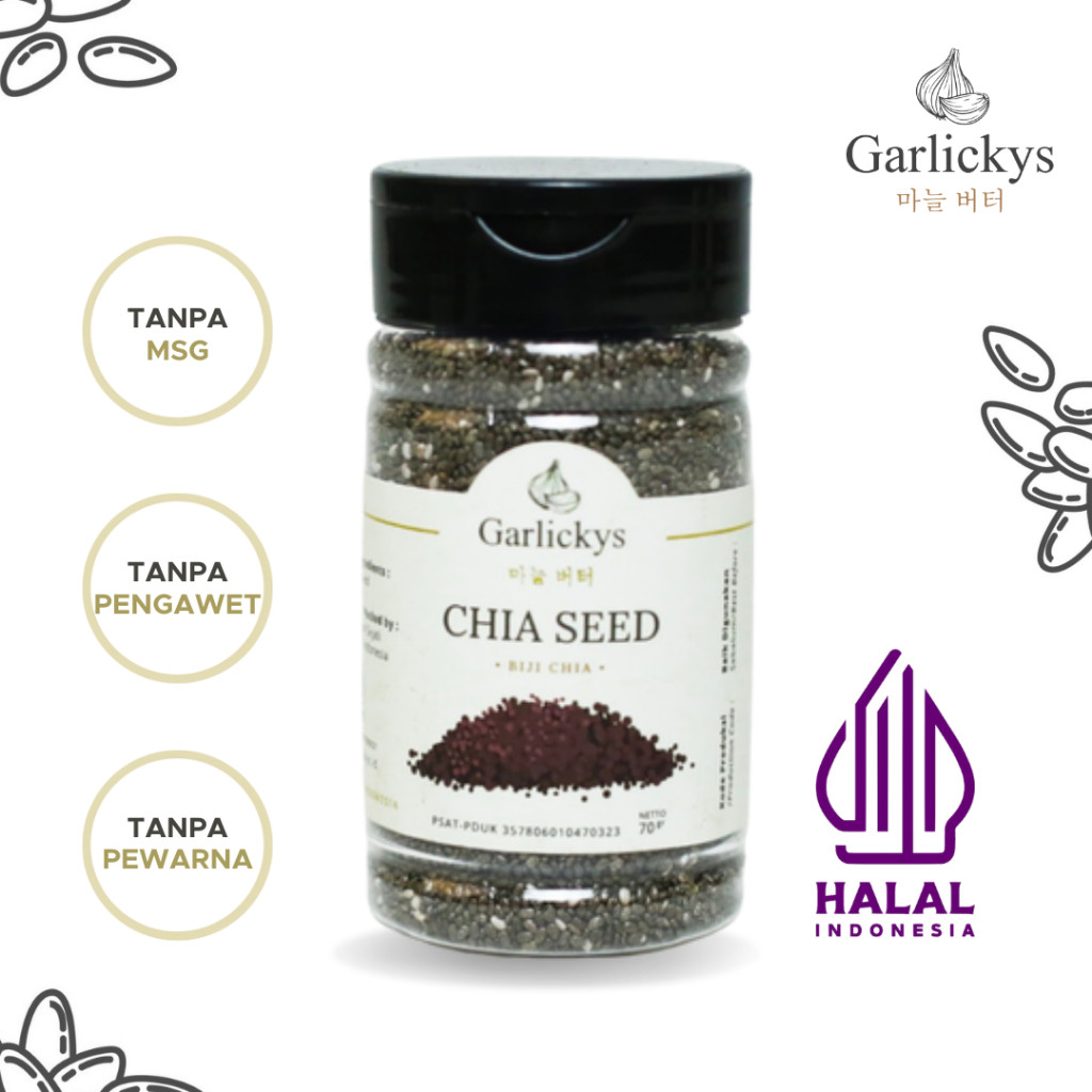 

Sega Tungtung Garlickys Chia Seed Organik Black Biji Chia