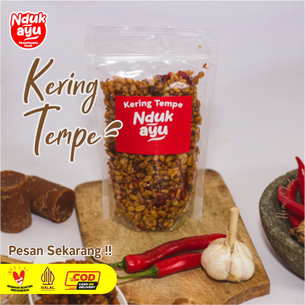 

Sega Tungtung Kering Tempe Orek Tempe Pedas Manis Tanpa Bahan Pengawet Halal Berat 250 Gram