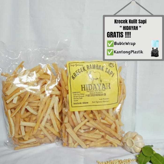 

Eumsig Rambak Sapi Mentah Stik Mie Super 1Kg / Krecek Rambak Sapi Asli / Krupuk Kulit Sapi Mentah