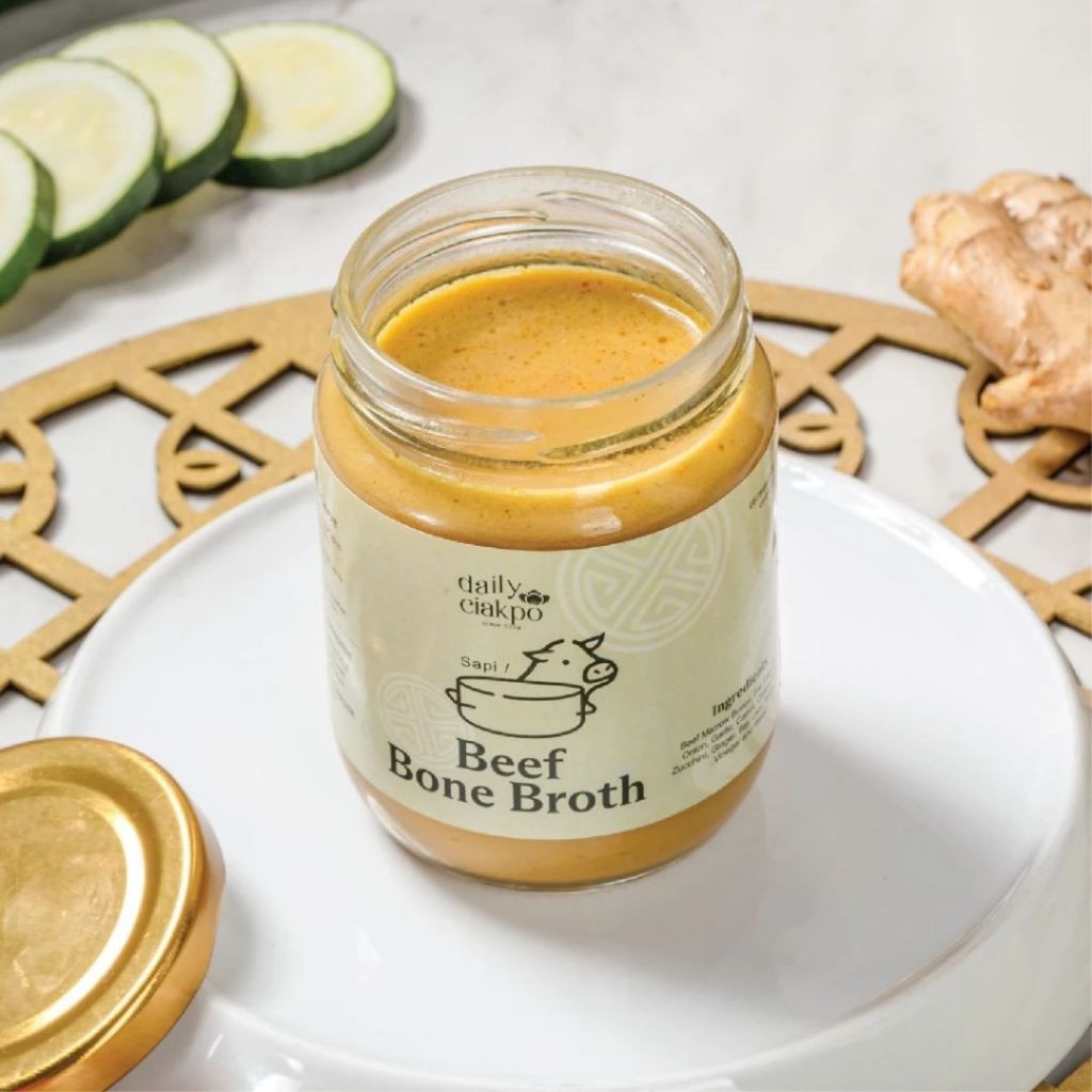 

Sega Tungtung Kaldu Tulang Sapi / Beef Bone Broth Jar 210Ml Daily Ciakpo Surabaya