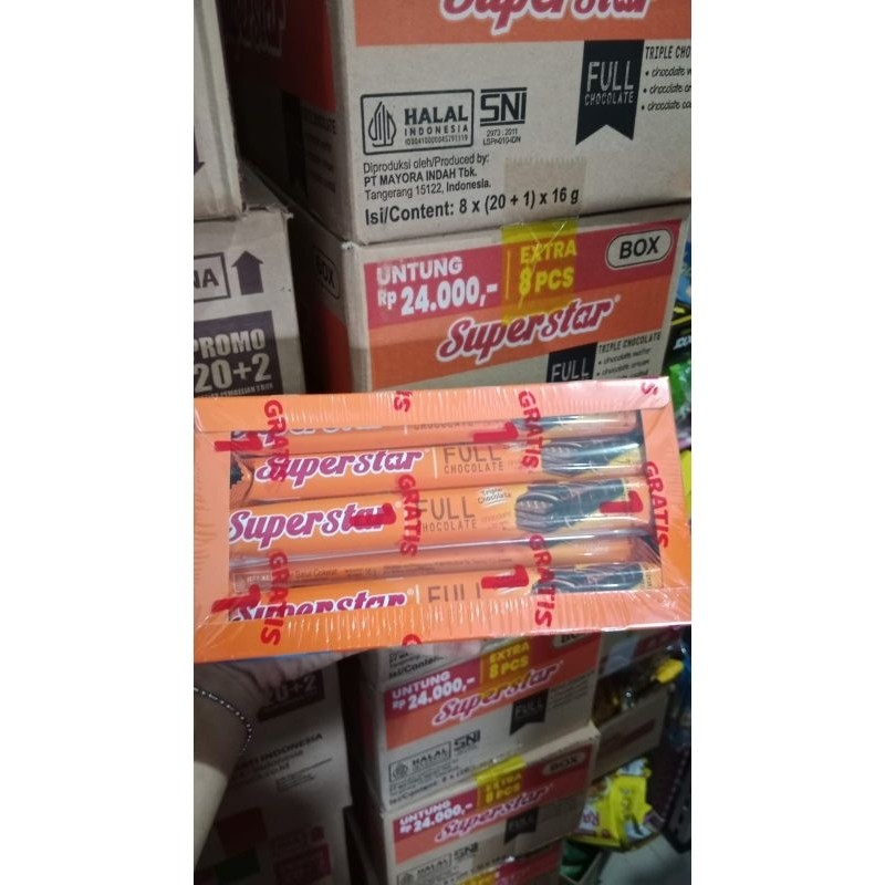 

Eumsig Super Star Triple Coklat Isi 20 Pcs Kemasan