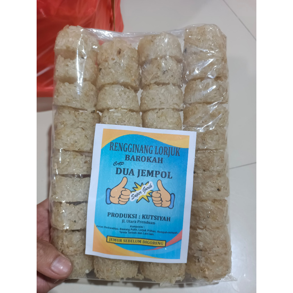 

Sega Tungtung Rengginang (Mentah) Lorjuk Khas Madura Isi 40 Free Bubble Wrap
