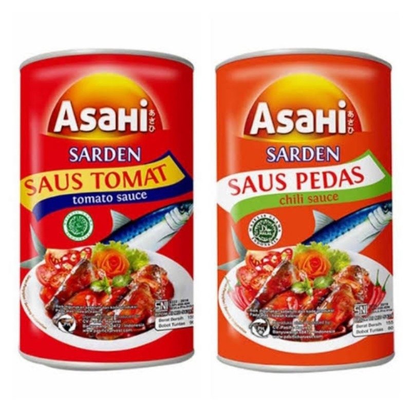 

Sega Tungtung Sarden Asahi 155 /425 Gram Saus Tomat / Saus Pedas