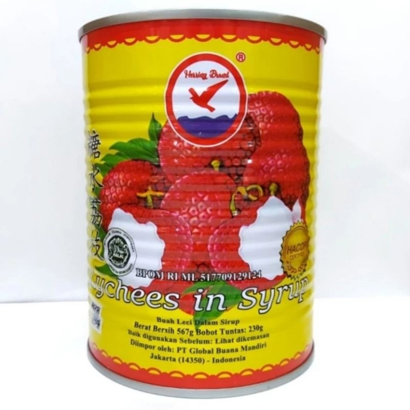 

Sega Tungtung Leci Kaleng Herring Brand 567Gr - Buah Leci Kaleng