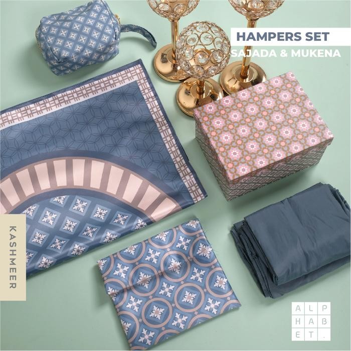 Hampers Mukena Set - Sajadah Satin dan Mukena Kashmeer