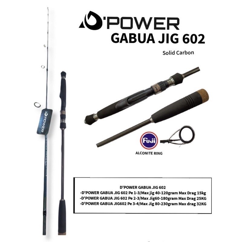 Joran Dpower Gabua jig 602 Ring full fuji alconite
