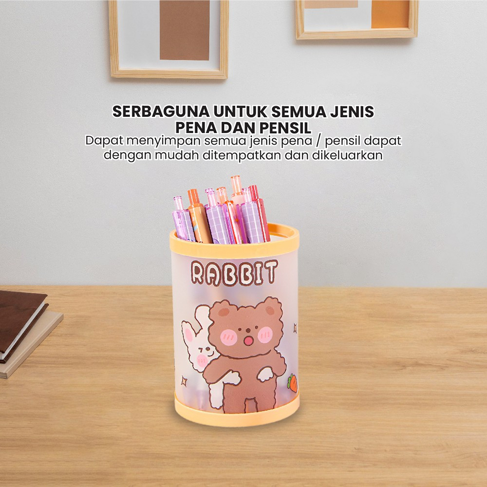 

TEMPAT PENSIL KARAKTER MEJA LUCU / TEMPAT KOTAK PENSIL BULAT KARAKTER KARTUN SERBAGUNA / PEN PENCIL
