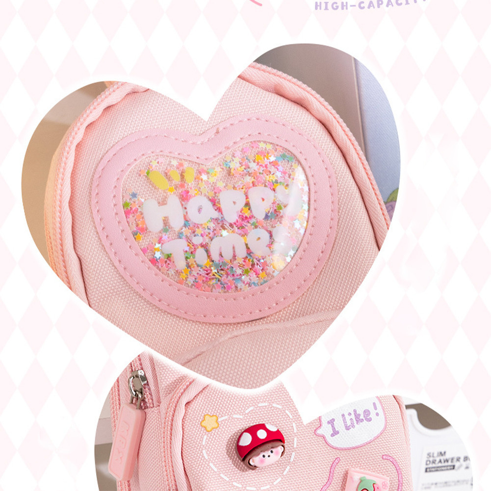 

KOTAK PENSIL ANAK SEKOLAH 6 RUANG / KAPASITAS BESAR PENCIL CASE / 3D ANAK PEREMPUAN LUCU BESAR