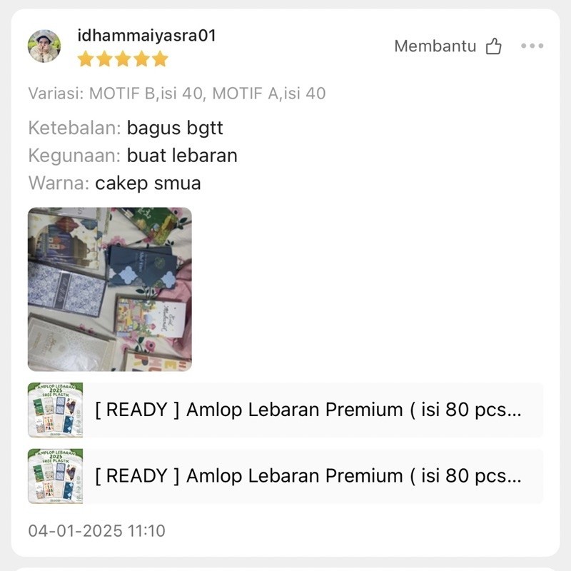 

[READY STOK] AMPLOP LEBARAN EXCLUSIVE PREMIUM SUPER TEBAL / AMPLOP IDUL FITRI / AMPLOP HARI RAYA /