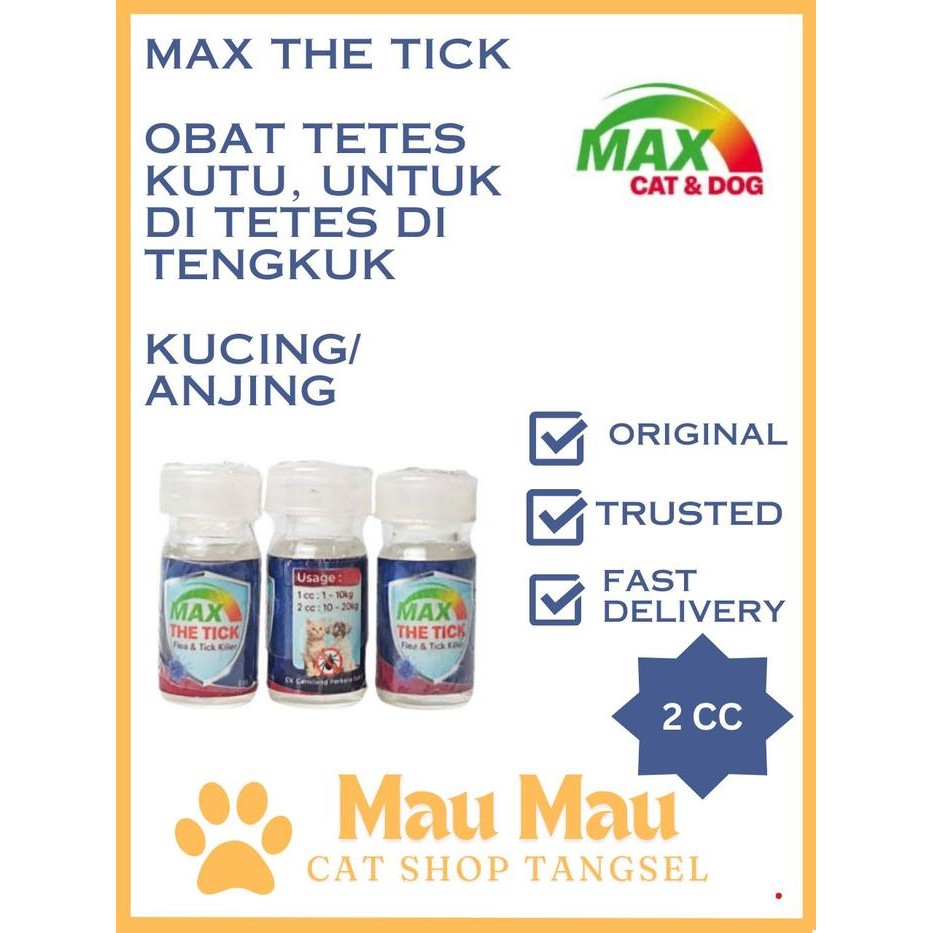 Obat Kutu Kucing / Max The Tick