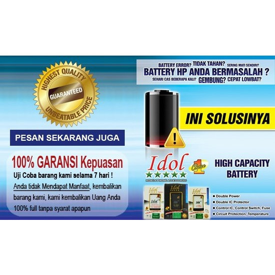 Holahalo Cell Baterai Xidol Xiaomi Redmi 7, Redmi Note 8 Bn 46 Premium Bergaransi