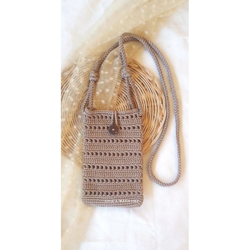 Holahalo Cell Tas Hp Rajut / Cota Phone Bag/Tas Rajut /Tas Rajut / Phone Bag
