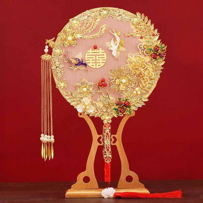Tungtung Party Kipas Sangjit Chinese Kipas Wedding Kipas Sangjit Aksesoris Wedding Bride Hand