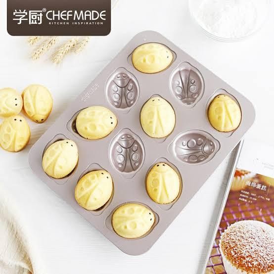 

Chefmade Beetles Cake Pan Cookies Mold Loyang Kumbang Anti Lengket