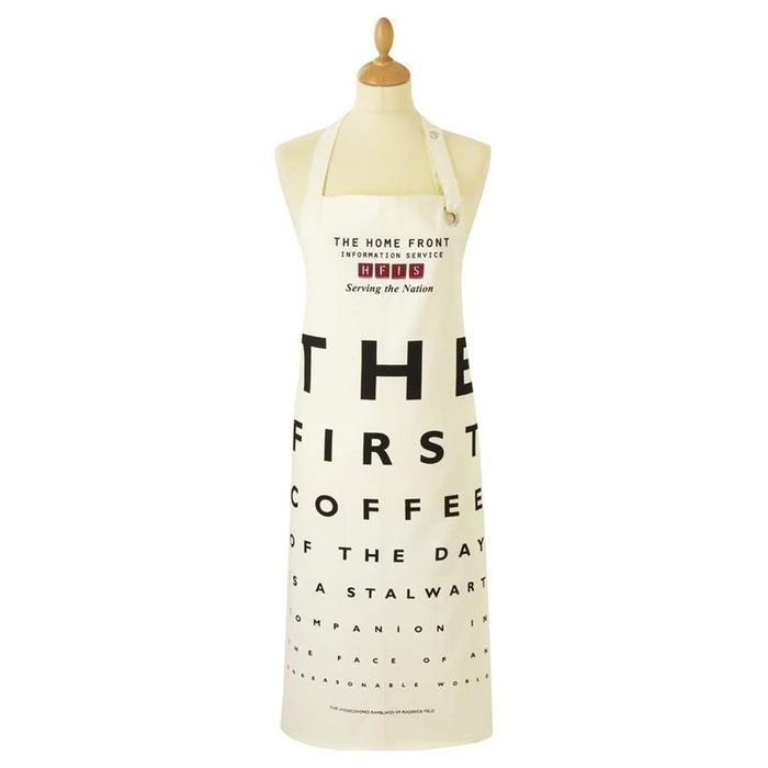 

Ulster Weaver Cotton Apron Coffee Eye Test / Celemek Katun Apron Masak