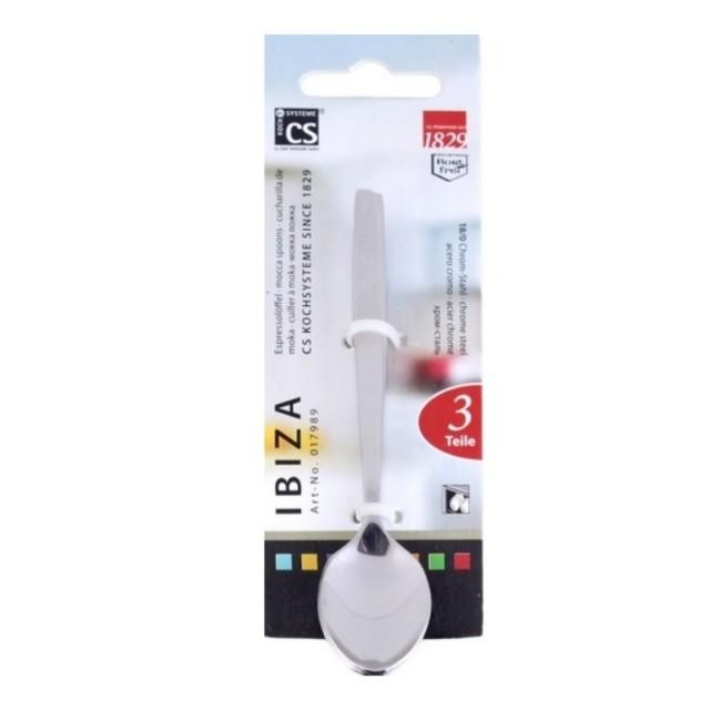 

Ibiza 3 Pcs Mocca Spoon On Hanger Card 18/0