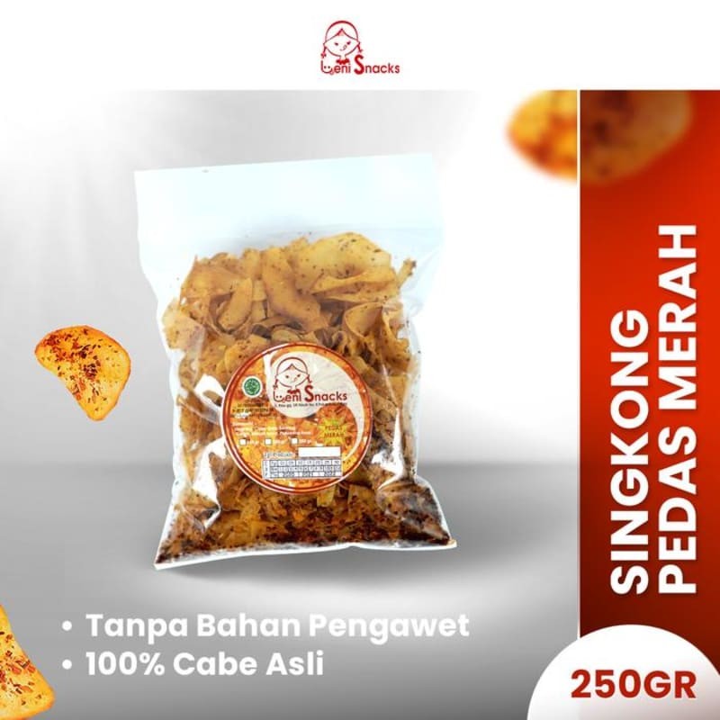 

Keripik Singkong Pedas Merah Asli Leni Snacks Oleh oleh Cemilan Snack Khas PekanBaru