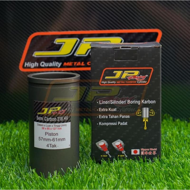JP RACING Liner carbon utk piston 57-61 mm bahan semi carbon 318 hv ORIGINAL GENUINE ASLI JPLiner