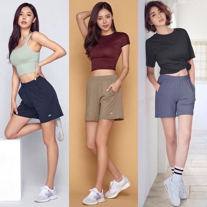 PREMIUM Celana pendek wanita STl dry pants short pants woman gym running