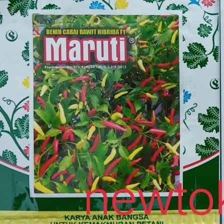 New Benih bibit cabe rawit putih hibrida MARUTI F1 60 butir kemasan kecil