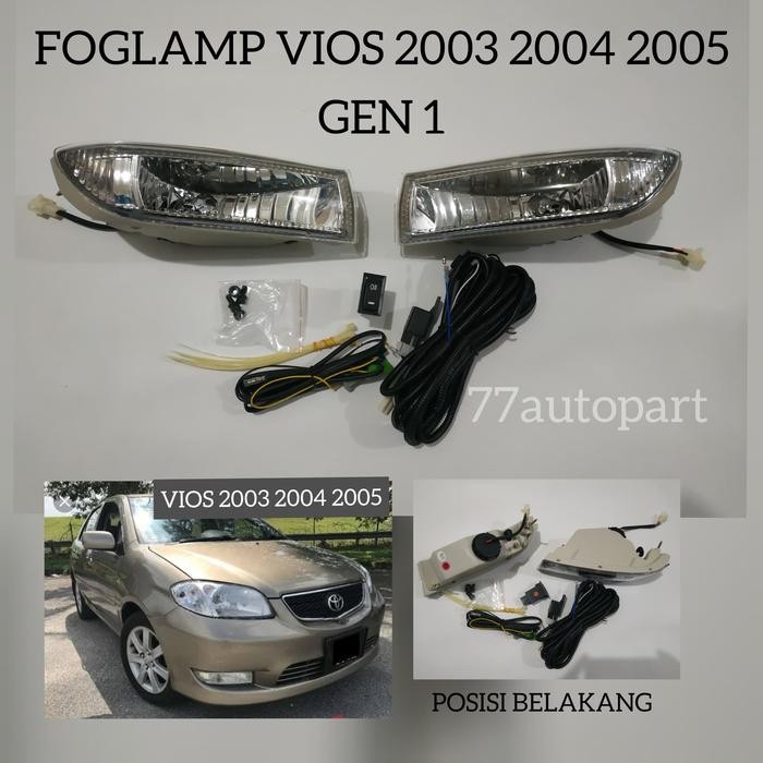 PREMIUM Lampu kabut foglamp vios 2003 2004 2005 gen 1