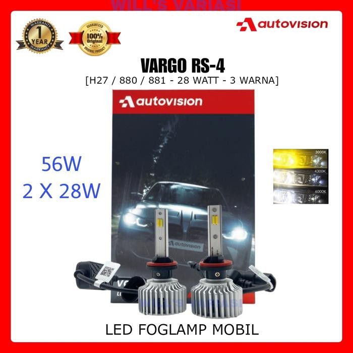 PREMIUM LED H27 / 880 H3 / 881 Foglamp 3 Warna Mobil Chevrolet Aveo / Chevrolet Spin / Kijang Kapsul