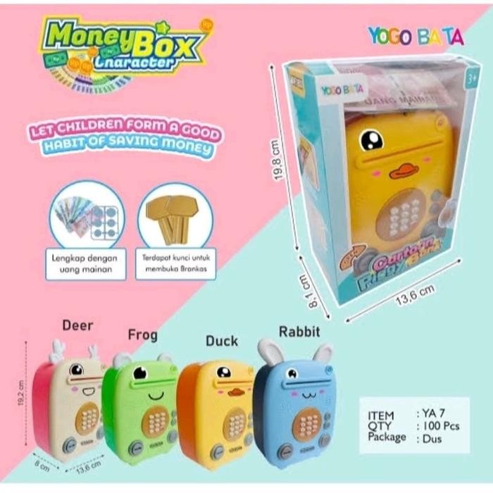 RedArtos Mainan Atm Karakter+Kunci/ Atm YA 7/ mainan anak Dus Murah