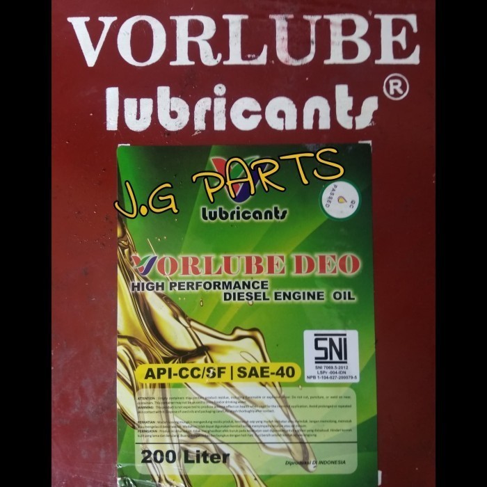 Oli Mesin Diesel S40 S-40 Sae 40 / 15W-40 / Oli Literan Eceran Vorlube Kode 007