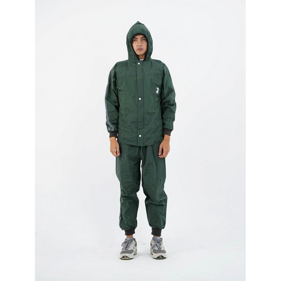 ISTANAMYSHOP 3SECOND JAS HUJAN PRIA WANITA REGULAR FIT RAINCOAT SETELAN REFLECTIVE BUZZ OL-C150125