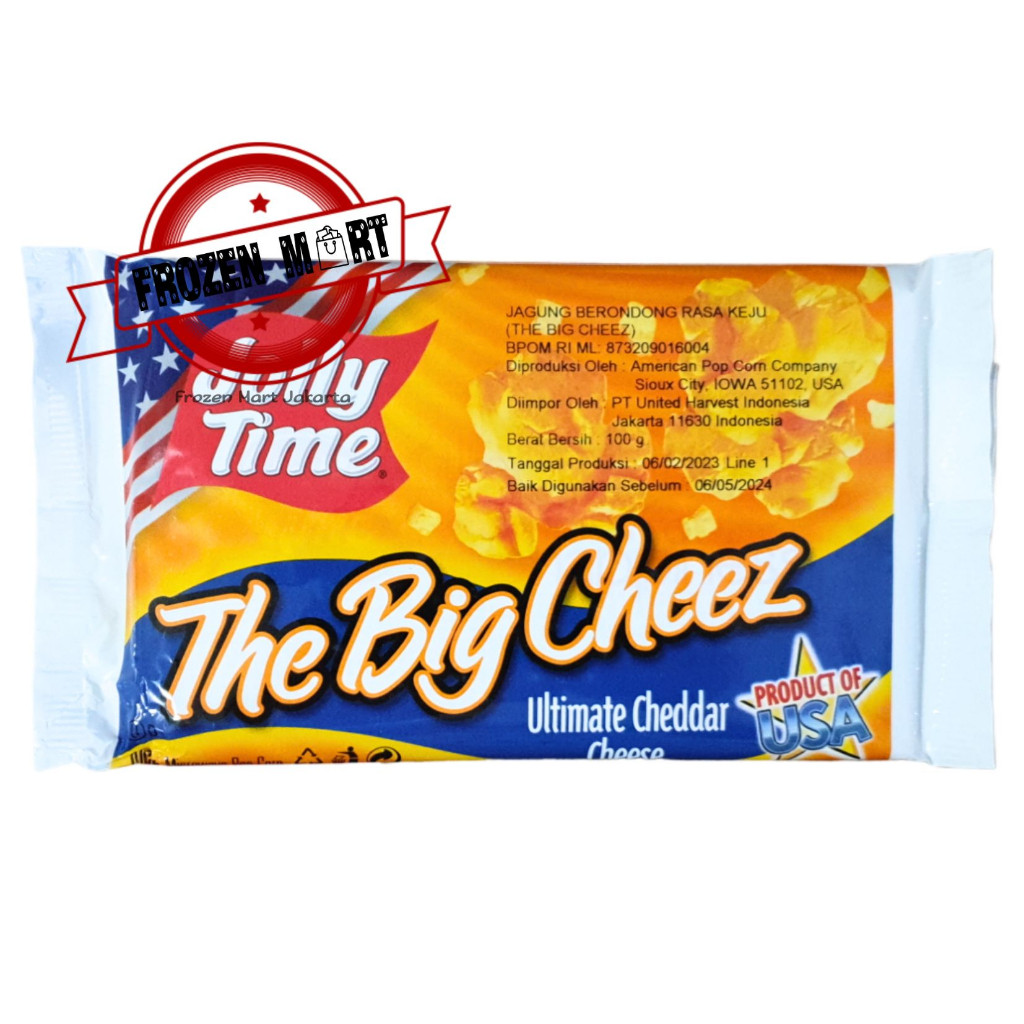 

JOLLY TIME Popcorn The Big Cheez / Pop Corn Rasa Keju Premium 100Gr