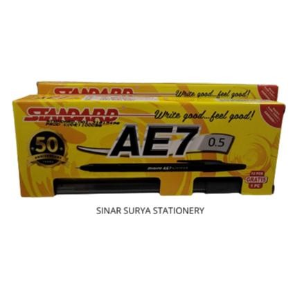 

Ready JT Pulpen Standard AE7 0.5mm HITAM, MERAH, BIRU per pak / lusin