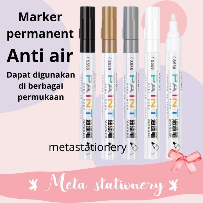 

Ready JT Permanent Paint Marker / Spidol Permanen Anti Air Multifungsi Deli