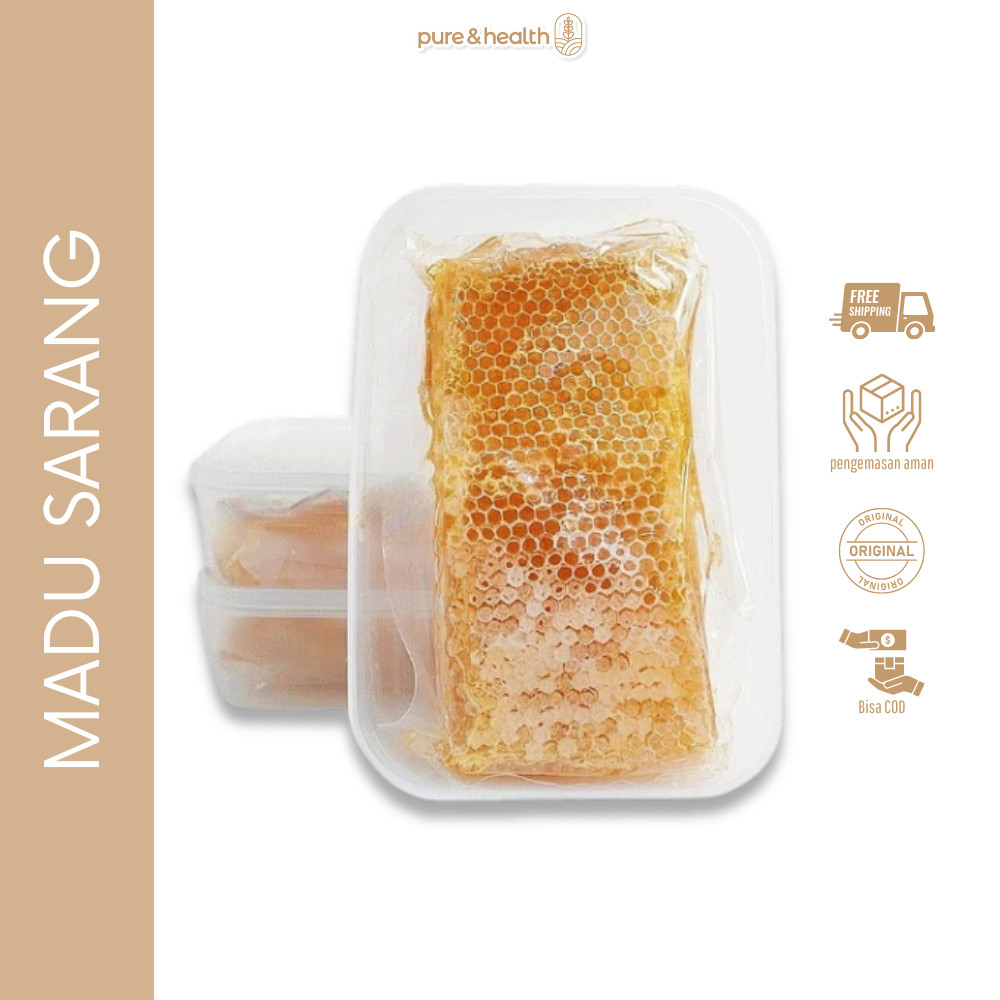 

Madu Sarang Honey Comb 100 Gram Madu Asli Murni Natural Super Food