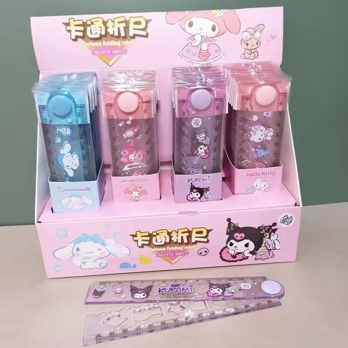 

Ready JT Folding ruler 30cm sanrio penggaris panjang lipat melody cinnamoroll kuromi kitty
