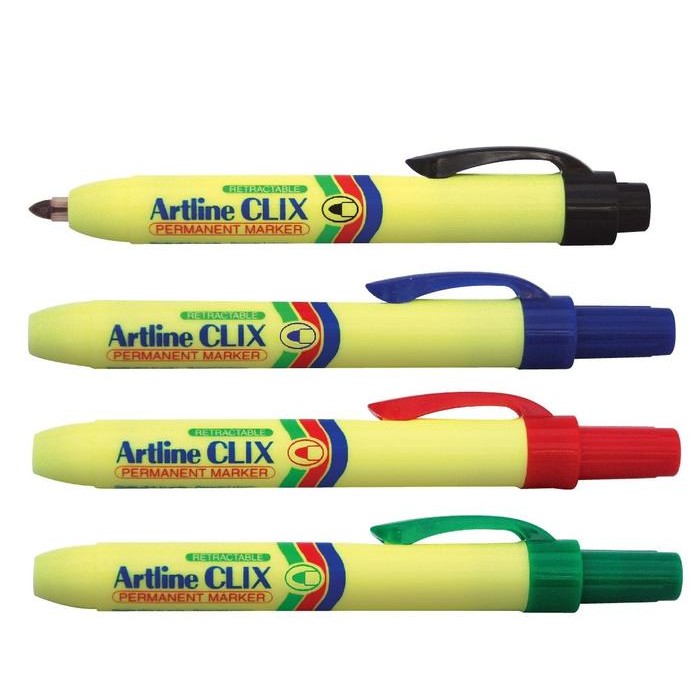 

Ready JT Artline Clix Permanent Marker EK-73 Spidol Permanen Berkualitas